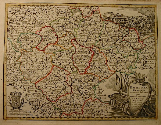 Seutter Matthaeus (1678-1757) Bohemiae Regnum... s.d. (ma 1744) Augsburg, presso C.Lotter 